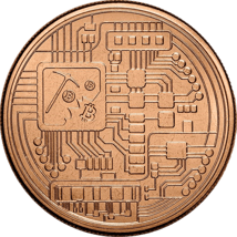 1 Unze Kupfermünze Bitcoin
