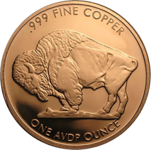 1 Unze Kupfermünze Buffalo