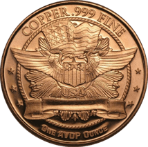 1 Unze Kupfermünze John F. Kennedy