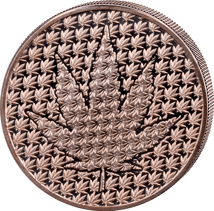 1 Unze Kupfermünze Hidden Leaf
