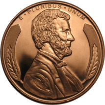 1 Unze Kupfermünze Lincoln Bust