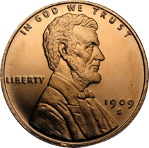 1 Unze Kupfermünze Lincoln Wheat