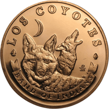 1 Unze Kupfermünze Los Coyotes