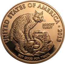 1 Unze Kupfermünze Los Coyotes