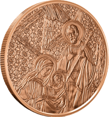 1 Unze Kupfermünze Maria und Josef