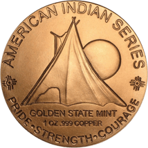 1 Unze Kupfermünze Sitting Bull