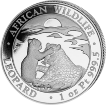 1 Unze Platin African Wildlife Leopard 2019 (Auflage: 30  | Etui & Zertifikat)