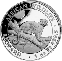 1 Unze Platin African Wildlife Leopard 2021 PP (Auflage: 30  | Etui & Zertifikat)