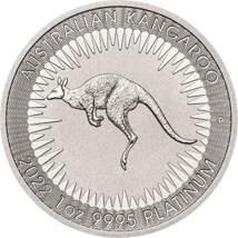 1 Unze Platin Känguru Nugget 2022
