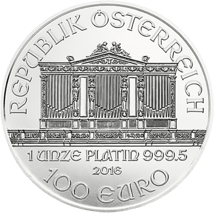 1 Unze Platin Wiener Philharmoniker 2016