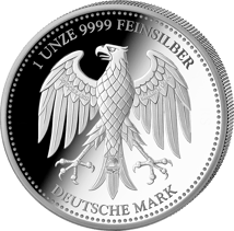 1 Unze Silber Deutsche Mark 2025 (Auflage: 5.000 | Polierte Platte)