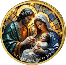 1 Unze Silber Heilige Familie 2025 (Auflage: 100 | teilvergoldet)
