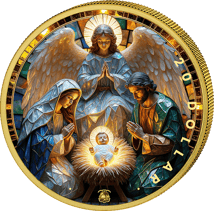 1 Unze Silber Heilige Familie 2025 (Auflage: 100 | teilvergoldet)