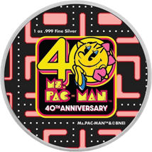 1 Unze Silber 40 Jahre Ms. Pacman 2021 (Auflage: 2.000 | coloriert)