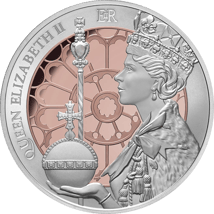 1 Unze Silber 70 Jahre Krönung Queen Elizabeth II. (Auflage 1.953 | Polierte Platte)