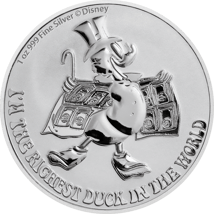 1 Unze Silber 75 Jahre Dagobert Duck 2022 (Auflage. 15.000)