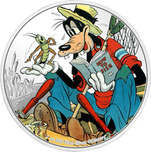 1 Unze Silber 90 Jahre Goofy Walt Disney 2022 (Auflage: 1.932 | coloriert | PP)