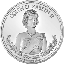 1 Unze Silber Queen Elisabeth II 1926-2022 PP (Auflage: 2.022 | Polierte Platte)