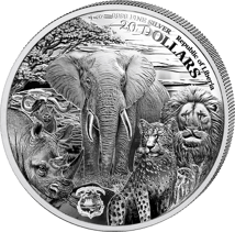 1 Unze Silber African Animals Büffel 2025 (Auflage: 1.000 | Polierte Platte)