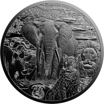 1 Unze Silber African Animals Löwe 2025 (Auflage: 5.000 | Polierte Platte)