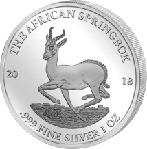 1 Unze Silber Afrikanischer Springbock 2018