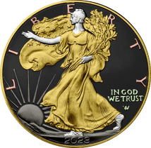 1 Unze Silber American Eagle 2023 Six Metals (Auflage: 100)