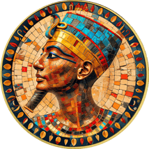 1 Unze Silber Ägypten Ramses 2024 (Auflage: 50 | coloriert | teilvergoldet)