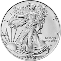 1 Unze Silber American Eagle 2024 (Typ II)