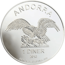 1 Unze Silber Andorra Eagle 2013