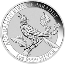 1 Unze Silber Australian Birds of Paradise - Manucodia Paradiesvogel 2019 (Auflage: 50.000)