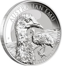1 Unze Silber Australian Emu 2022 (Auflage: 30.000)