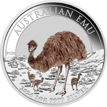 1 Unze Silber Australian Emu 2024 (Auflage: 2.500 | coloriert)