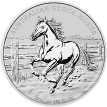 1 Unze Silber Australian Stock Horse 2014