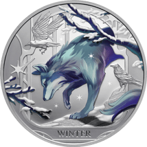 1 Unze Silber Winter Wolf Jahreszeiten 2025 PP (Auflage 1.000 | Polierte Platte)