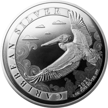 1 Unze Silber Barbados Pelikan 2021 (Auflage: 10.000 Stücke)