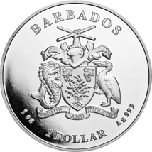 1 Unze Silber Barbados Pelikan 2022 (Auflage: 10.000 Stücke)