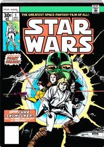 1 Unze Silber Star Wars -  Comix Nr. 1 2024 PP (Auflage: 1.000 | coloriert | Polierte Platte)