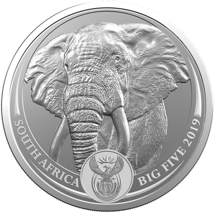 1 Unze Silber Big Five Elefant 2019 (Auflage: 15.000 | 1. Motiv)
