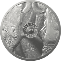1 Unze Silber Big Five II Nashorn 2022 (Auflage: 15.000 | 3. Motiv | im Blister)