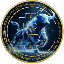 1 Unze Silber Bitcoin Bull Ice (Auflage: 50 | teilvergoldet | coloriert)