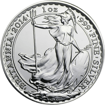 1 Unze Silber Britannia 2014