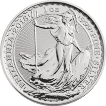 1 Unze Silber Britannia 2018