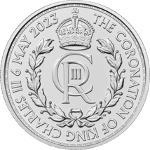 1 Unze Silber Charles III. königliches Monogramm Krönung 2023 (Auflage: 150.000)