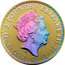 1 Unze Silber Britannia 2023 Golden-Hologramm Edition (Auflage: 100)