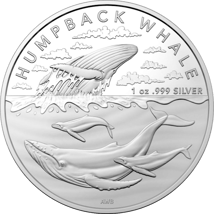 1 Unze Silber Buckelwal Australisches AntarktisTerritorium 2023 (Auflage: 25.000)