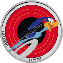 1 Unze Silber Looney Tunes Road Runner 2023 (Auflage: 3.000 | coloriert)