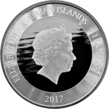 1 Unze Silber Cayman Islands Marlin Speerfisch 2017 (Prooflike | Auflage: 50.000)