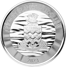 1 Unze Silber Cayman Islands Stachelrochen 2023 (Auflage: 25.000)
