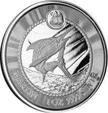 1 Unze Silber Cayman Islands Marlin Speerfisch 2023 (Auflage: 25.000)