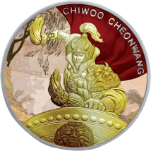 1 Unze Silber Chiwoo Cheowang (Auflage: 100 | coloriert | teilvergoldet)
